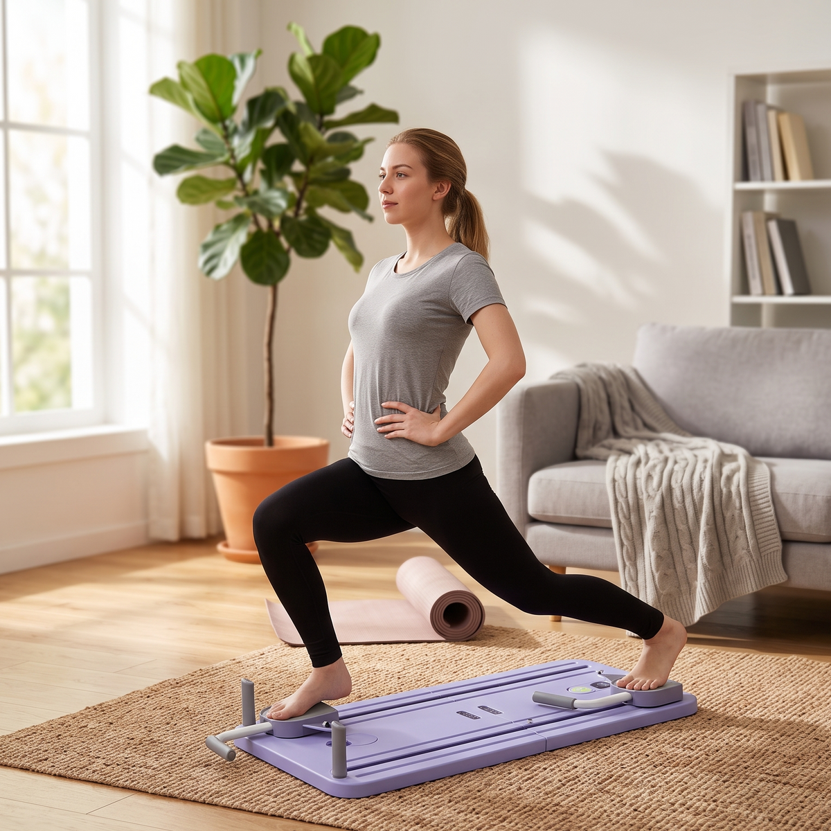 Planche de Pilates Pliable Violet